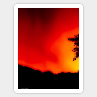 Red Skies At Night Sticker